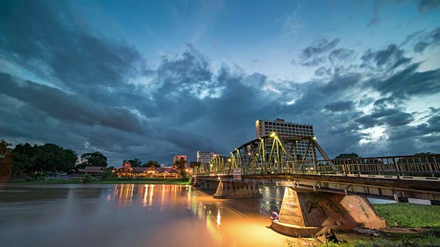 泰国清迈的铁桥视频素材