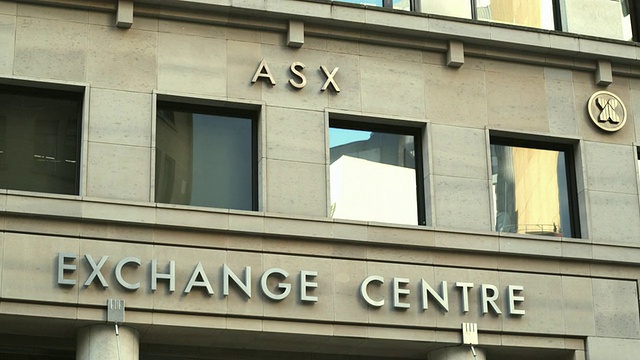 MS TU澳大利亚证券交易所大楼外部/澳大利亚新南威尔士州悉尼视频下载