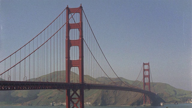 蒙太奇金门大桥/美国加州旧金山视频素材