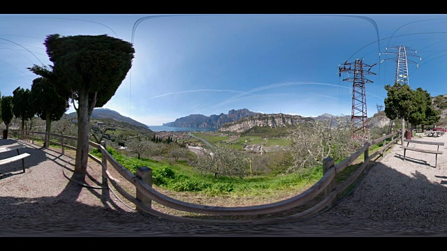 360度VR /加尔达湖和Torbole的视点视频下载