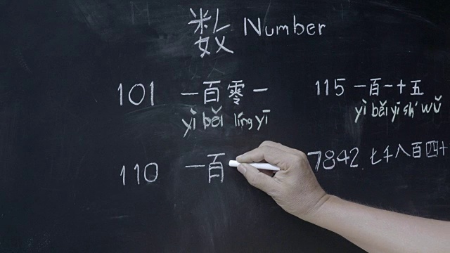 在教室里学习汉语拼音。视频素材