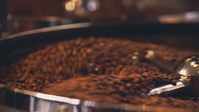 生咖啡豆搅拌视频下载