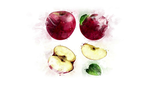 红苹果动画，健康饮食视频下载