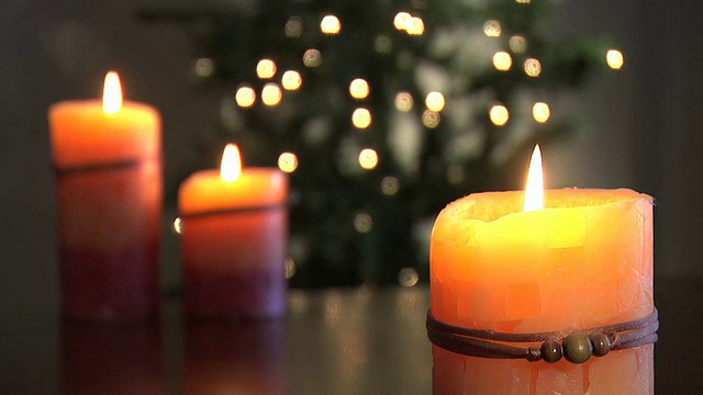 三支蜡烛背景视频视频素材