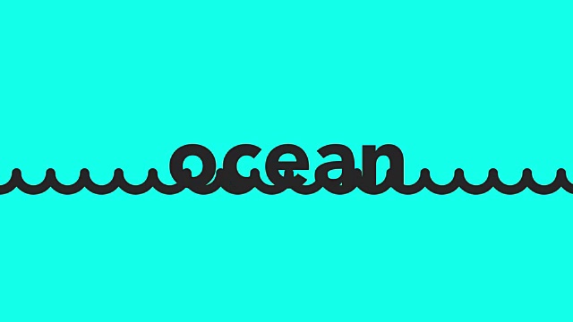 海洋-矢量动画视频下载