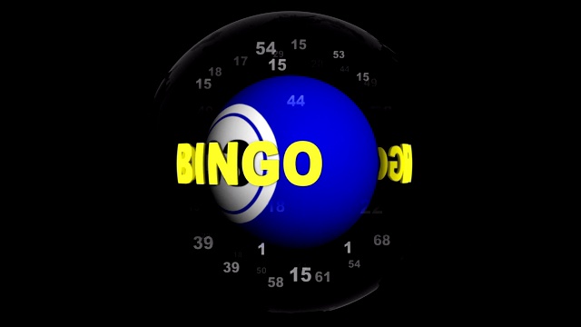 BINGO文本动画球，阿尔法通道，渲染，背景，循环视频下载