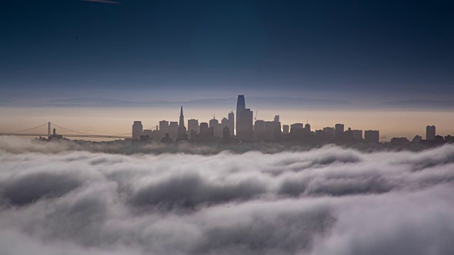 旧金山低雾晨光视频素材