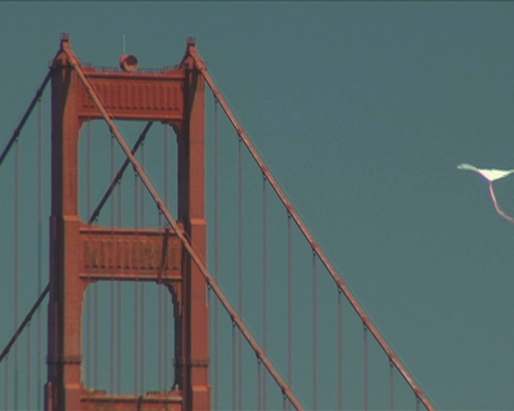金门大桥和风筝视频素材