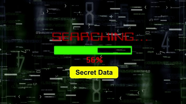 在线搜索机密数据视频素材