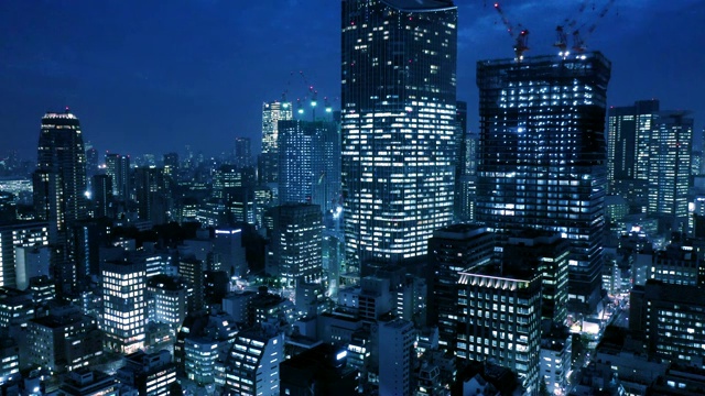 大都市的摩天大楼视频素材