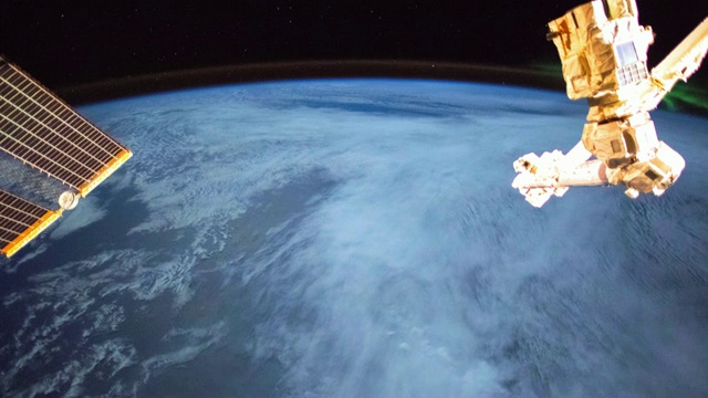 从国际空间站看地球视频素材