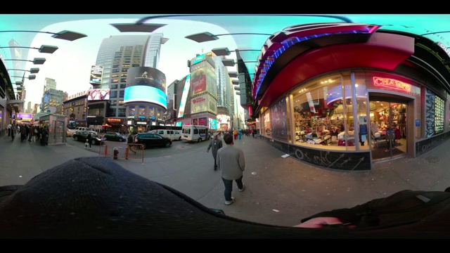 360 VR纽约时代广场POV步行视频下载