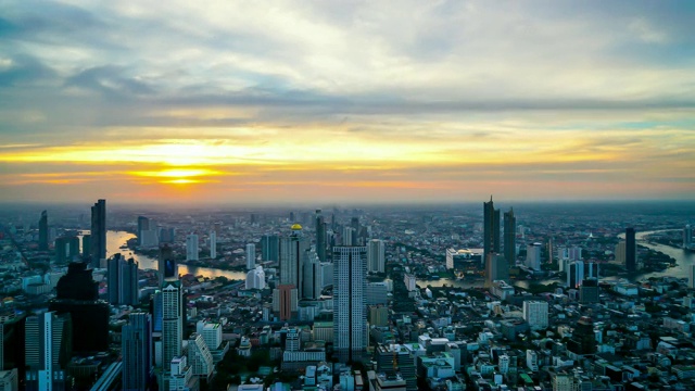 泰国曼谷的城市景观视频素材