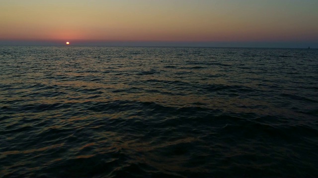 克罗地亚海岸线上宁静的景色视频素材
