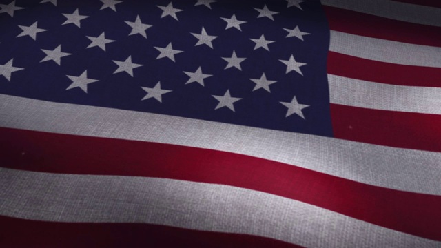 美国国旗-挥舞-低角度视频素材