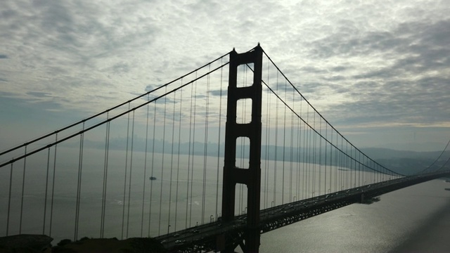 旧金山湾和金门大桥视频素材
