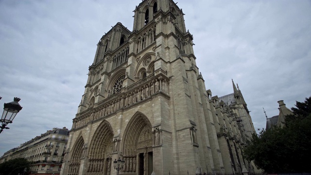巴黎圣母院，法国巴黎视频素材