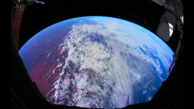 从国际空间站(ISS)看地球视频素材