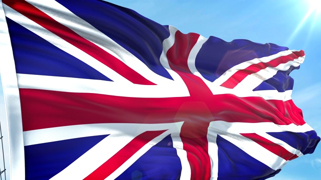 英国国旗-慢动作- 4K分辨率视频素材
