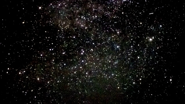 恒星延时，银河系在夜空中移动视频素材