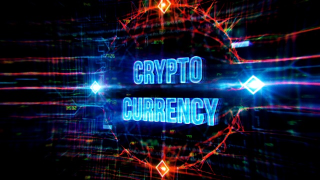 Cryptocurrency数字背景视频素材