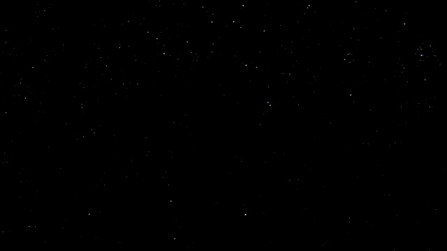 不明飞行物灯在一个星空闪烁的星星视频素材