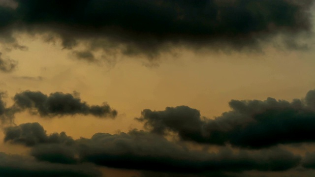 时间流逝拍摄的天空与云彩在日落视频素材