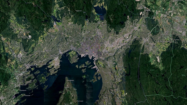 三维地球在空间-放大奥斯陆外视频素材