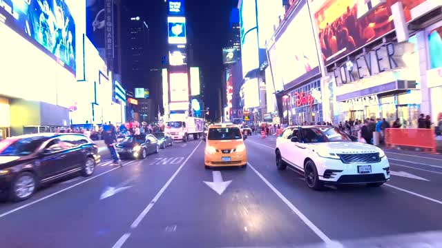 紐約曼哈頓XXII同步系列后視圖駕駛工作室工藝板視頻素材