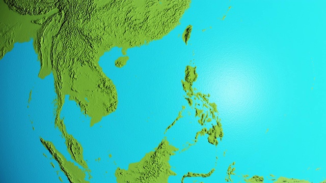 地球东南亚图形视频素材