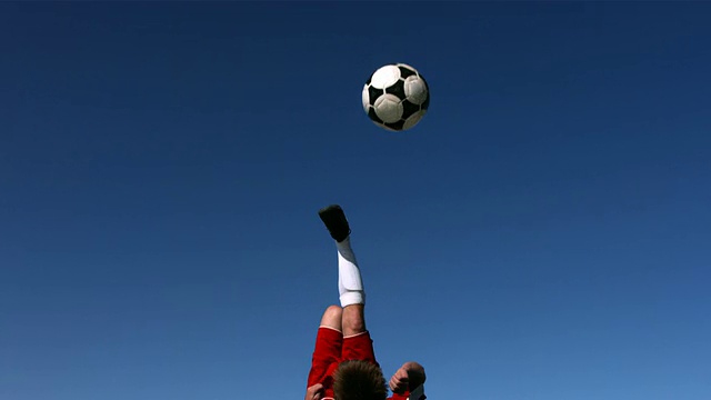 足球，慢动作视频素材