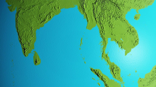 地球孟加拉湾图形视频素材