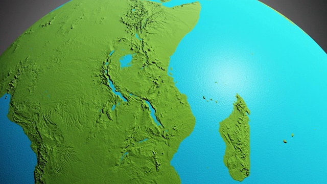 地球东非图视频素材