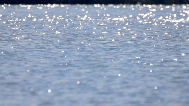 水面上的太阳反射视频素材