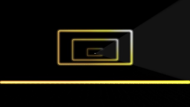 一个循环未来的隧道与灯光的3d渲染视频素材