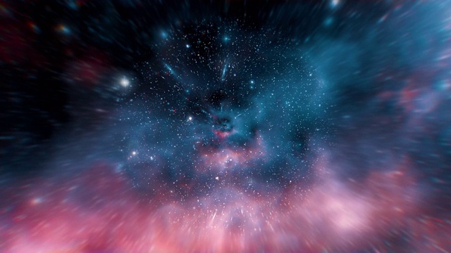 無限可循環的星系空間背景視頻素材