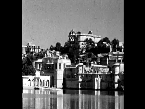 1925年，水边宫殿，城市视频下载