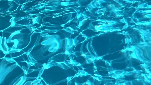 游泳池水波纹视频素材