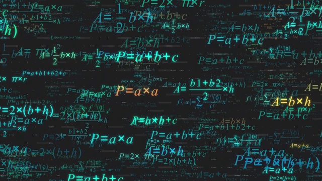 数学公式的动画视频素材