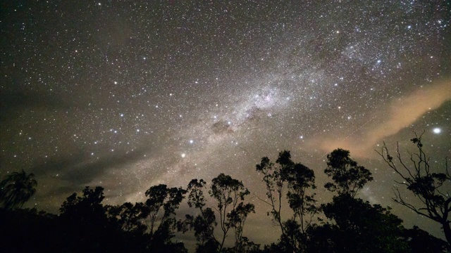 时间流逝:澳大利亚夜空中的星星- Nitmiluk国家公园，澳大利亚视频下载
