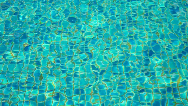 游泳池底部波纹水纹理视频素材