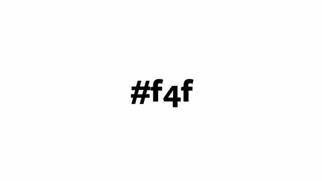 一个人在电脑屏幕上输入“#f4f”(Follow for Follow)视频素材