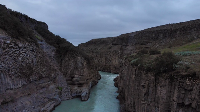 冰岛Hvítá河峡谷视频素材