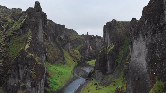 Fjaðrargljufur峡谷,冰岛视频素材