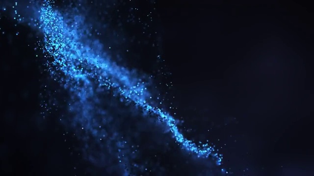 抽象粒子背景(深藍)-循環視頻素材