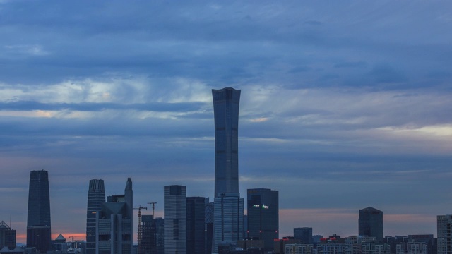 北京中央商务区视频素材