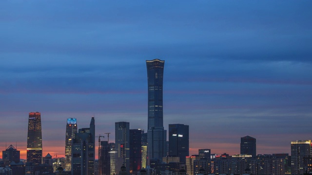 北京中央商务区视频素材