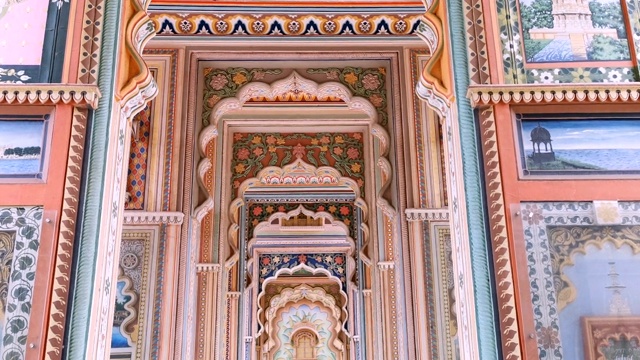 Patrika门。印度拉贾斯坦邦斋浦尔的第九道门视频下载