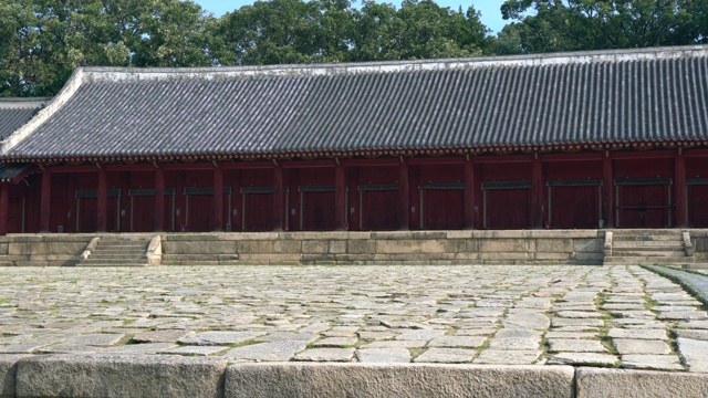 宗庙主殿或正殿拍摄于韩国首尔视频下载