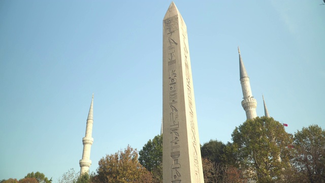 美丽的风景旅游地标狄奥多西，伊斯坦布尔，土耳其视频下载